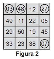 Questão 141 - ENEM 2022 - Jogo de bingo,cartelas,quadriculas,Enem