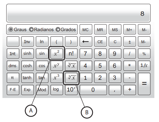 Questão 180 - Enem PPL 2021 - A imagem representa uma calculadora científica com