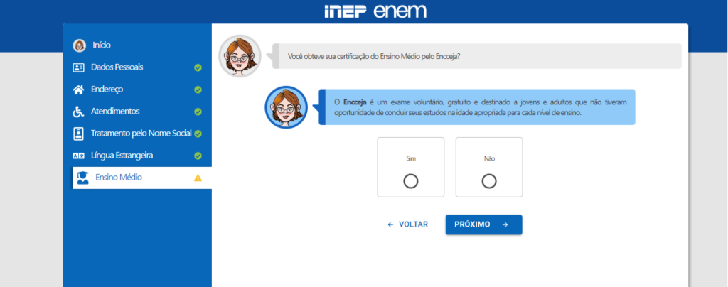 Tutorial de como se inscrever no ENEM 2024. - Como se inscrever no ENEM 2024,documentos,inscrições ENEM 2024,ENEM,Xequemat