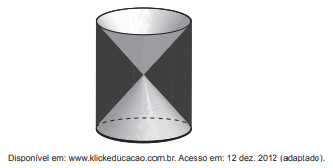 Questão 164 - ENEM PPL 2018 - A figura mostra uma anticlepsidra,que é um sólido,enem