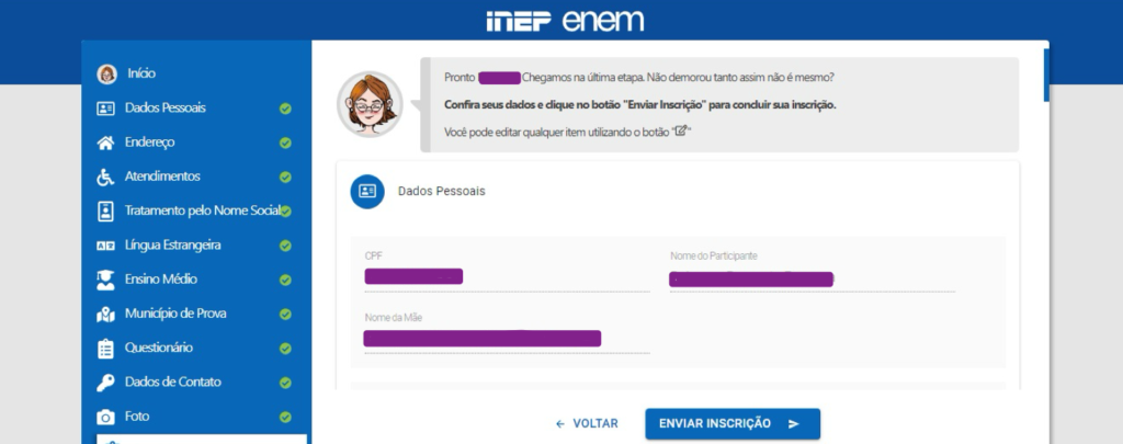 Tutorial de como se inscrever no ENEM 2024. - Como se inscrever no ENEM 2024,documentos,inscrições ENEM 2024,ENEM,Xequemat