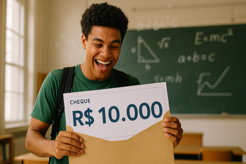 Vestibulandos vão ganhar R$ 10 mil por fazer o ENEM - 10 mil por fazer o ENEM Vestibulandos vão ganhar R$ 10 mil por fazer o ENEM - 10 mil por fazer o ENEM