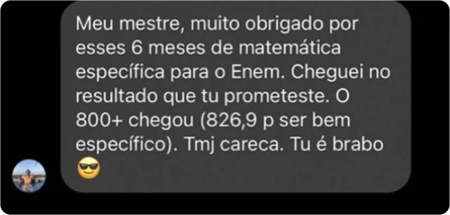 É por isso que meus alunos tiram 800+ no Enem 