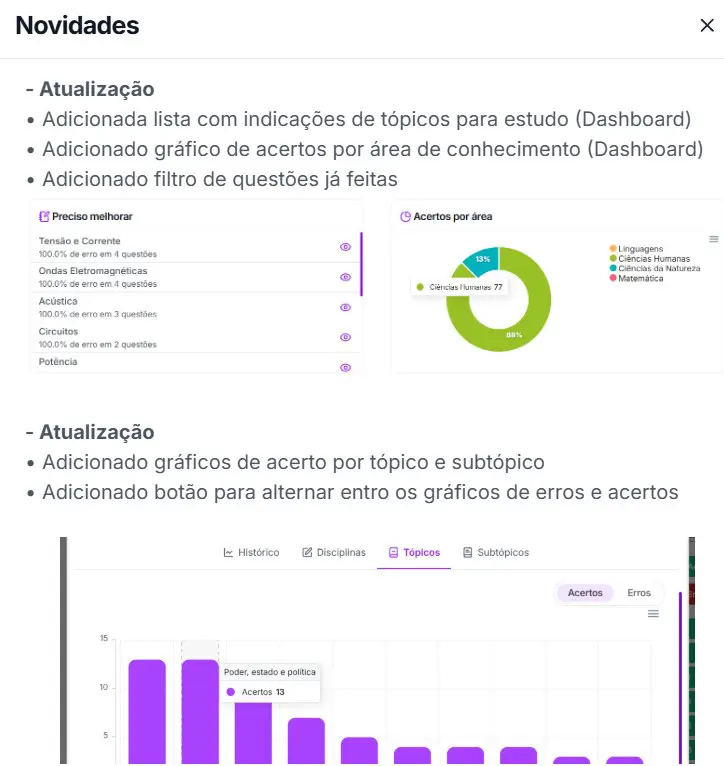 Layout intuitivo da plataforma